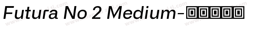 Futura No 2 Medium字体转换